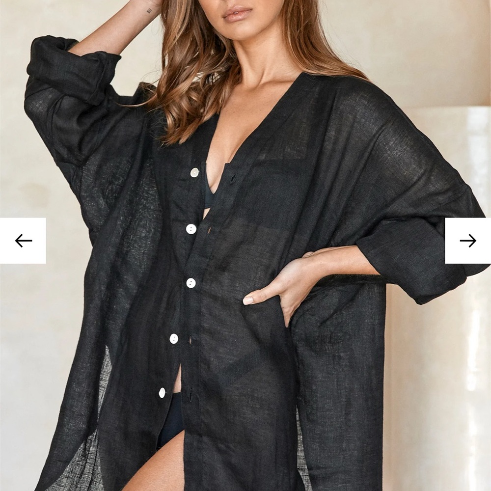 Monday Swimwear Barcelona Tunic - Black - Size P/S